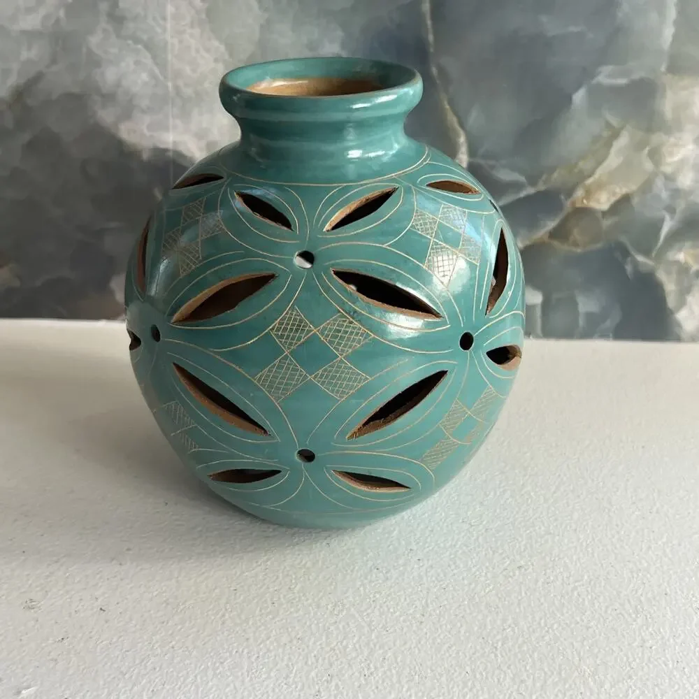 Artisan Tea Light Cover Pottery 5.75